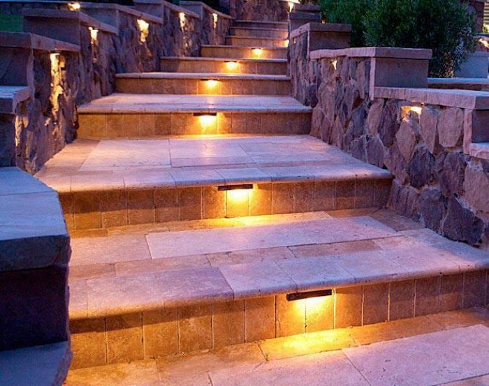 Awesome Outdoor Staircase Lighting Design Idea